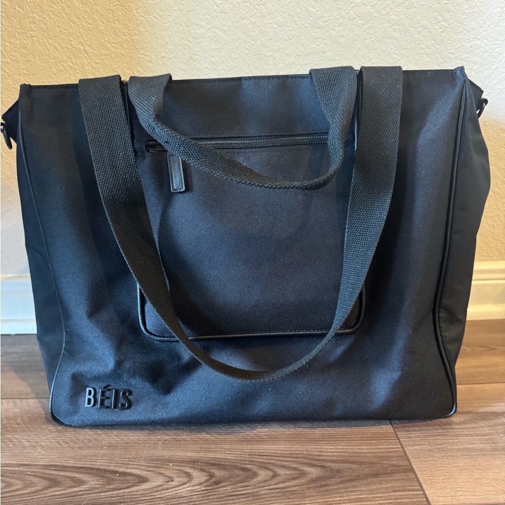 BEIS Black Travel Tote Bag